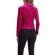 thumbnail image 3 of BLAZER METÁLICO DE VELVET CON ESTRELLAS PARA MUJERES, IMPRESO, DE UNA SOLA BOTÓN, CROP, OFICINA, TAMAÑO XL, ROJO ROSA-ESTRELLA, 3 of 6