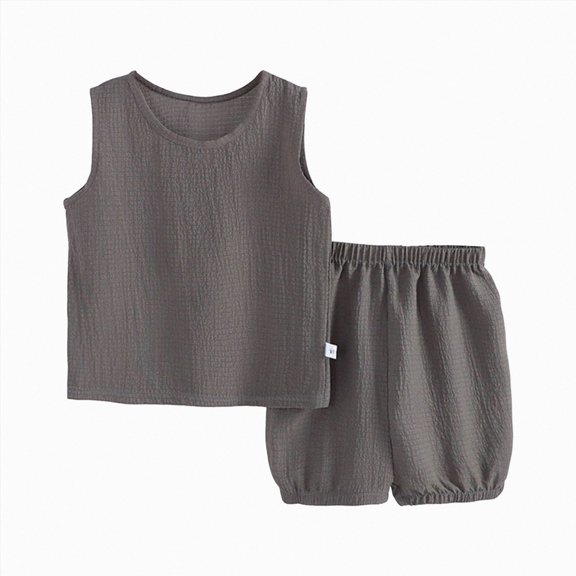 Kogui Little Boys Golf Outfits Toddler Baby Boy Clothes Summer Short Sleeve T-Shirt Tops Shorts Set 2Pcs Casual Outfit 2T 3T (Dark Gray,2-3 Years)