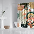 thumbnail image 3 of Waterproof Boho Style Vintage Shower Curtain 72x84 Inch Boho Style Polyester Unique Shower Curtain for Bathroom Hotel Home Decor with 12 Plastic Hooks, 3 of 5