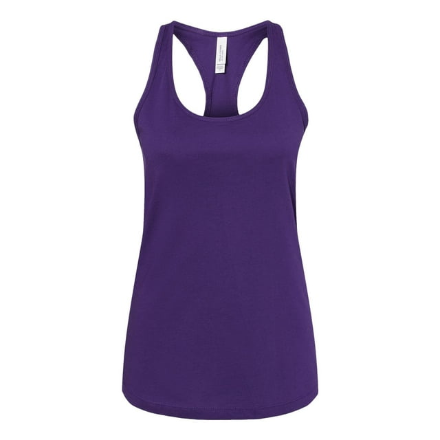 Bella Canvas 6008 Women`s Jersey Racerback Tank, L, Team Purple