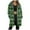 AG, variant on larppty Women's Long Warm Teddy Fleece Jacket - Hooded Elegant Plush Christmas Transition Winter Coat（Dark Green，L）