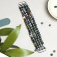 thumbnail image 3 of XiHAMA Natural Stone Bracelet Beaded Bands Compatible with Samsung-Galaxy Watch 4 Band/Watch 5 Band/Watch 6 Band 40mm 44mm, Elastic Band for Women, 3 of 7