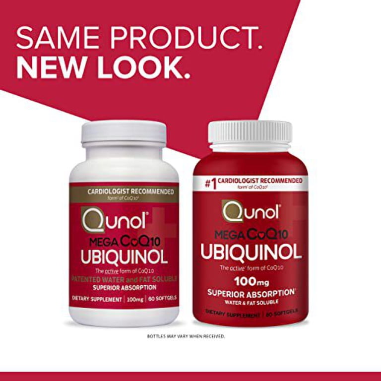 CoQ10 Ubiquinol 100 Mg - Antioxydant, Santé Cardiaque, 30/60/120 Capsules
