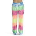 thumbnail image 3 of Just Love Women Tie Dye Pajama Pants (Tie Dye Rainbow, Medium), 3 of 3