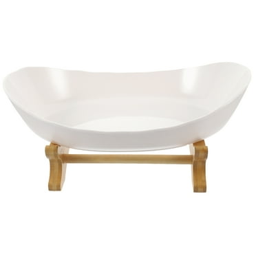 Wooden Candy Dish Large Serving Bowl Kitchen Banquet Decorations Veggie Tray Fruit for Counter