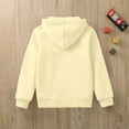 thumbnail image 3 of Boys Hoodie - Boys Solid Soft Hoodies Drawstring Sweatshirt Classic Loose Pullover Sweatshirts with Pocket for Kids - Hoodies,Color:Beige,Size:4-5 Years, 3 of 8
