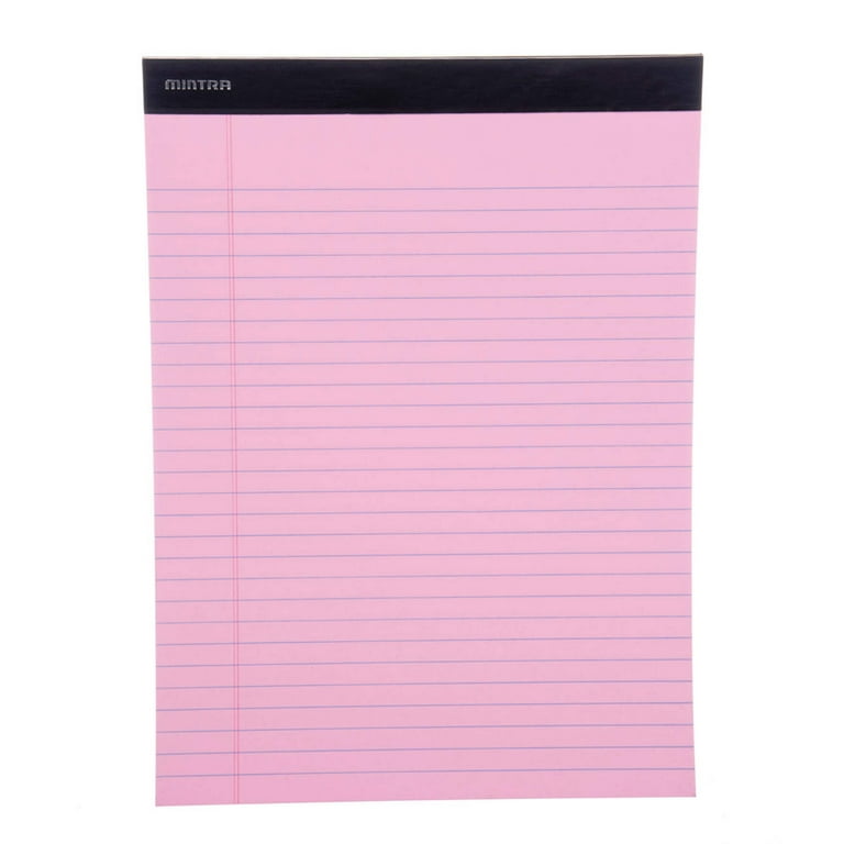 KAISA Legal Pads 5x8 Inch, Narrow Ruled - Pack Of 12 Notepads, 50 Sheets Each, Canary Yellow