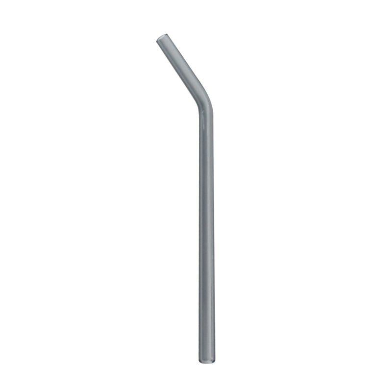 9 colors Heat And High Temperature Resistant Glass Straw 8mm*18cm Elbow High Borosilicate Glass