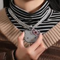 thumbnail image 3 of Collar con colgante de Hello Kitty Y2K de Sanrios, joyería de anime de circonita cúbica brillante estilo Kawaii, regalo lujoso de cumpleaños para festivales y festivales, 3 of 5