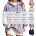 thumbnail image 4 of Zysthvn Casual Womens Long Sleeve Hoodies Winter Drawstring Pullover Fleece Sweatshirts Women with Pockets Loose Fit Lightweight Solid Tops, 4 of 10