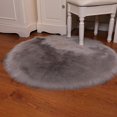 thumbnail image 3 of Nail Table Tapis Moelleux, Tapis Rond Antidérapant Moelleux Gris 40cm, 3 of 5