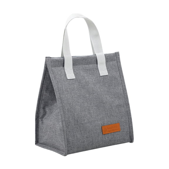 Lunch Box for Women Men, Insulated Lunch Bags fo Adults, Compact Cute Small Soft Cooler Bag, Small Meal Bag Thickened Lunch Bag Reusable Lunch Storage Bag for Outdoor Use, 1Pc(Grey,8.6x5.3x9.4")
