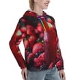 thumbnail image 6 of Kdxio Berry Infused Refreshment Print Womens Oversized Hoodies Sweatshirts Hooded Pullover Tops Sweaters Casual-Large, 6 of 7