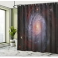 thumbnail image 5 of Ambesonne Galaxy Shower Curtain, Stardust View in Space, 69"Wx84"L, Black Red Grey, 5 of 5