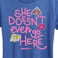 thumbnail image 3 of Mean Girls - She Doesn't Even Go Here - Women's Short Sleeve Graphic T-Shirt, 3 of 5
