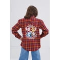 thumbnail image 3 of Harry Potter Slytherin Ravenclaw Hufflepuff Flannel Button Down Shirt Plaid Toddler to Big Kid, 3 of 5