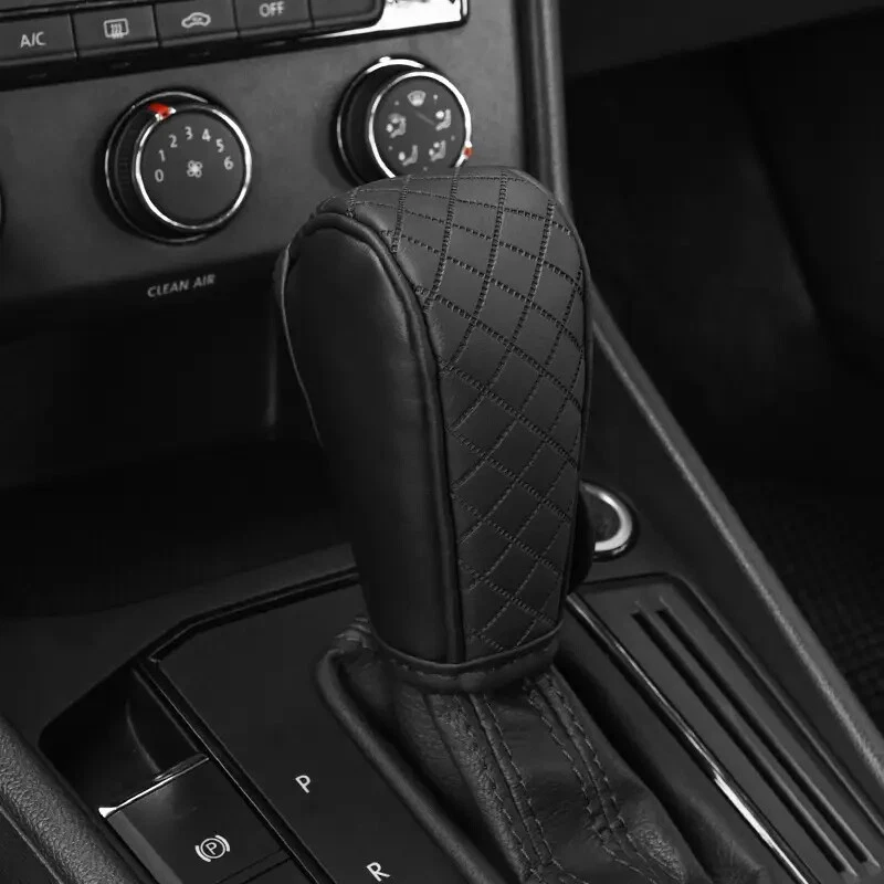 Car Gear Protective Cover Pu Leather Universal Shift Cover Interior Accessories