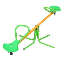 360 Degree Rotation Outdoor Kids Spinning Seesaw Sit and Spin Teeter Totter Outdoor Equipment Swivel Teeter Totter for Backyard