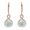 Rose Gold, variant on Cate & Chloe Alessandra 18k Yellow Gold Plated Earrings with Simulated Diamond Crystals for Women