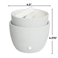 thumbnail image 2 of Carolina Candle Wellness 21-Watt 3-in-1 Ceramic Wax Melt Warmer, Textured White, 2 of 9