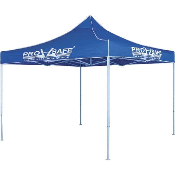 PROSAFE Blue Portable Sun Tent with Steel Frame 10' Wide x 10' Deep x