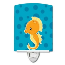 Caroline's Treasures BB8895CNL Nautical Seahorse Ceramic Night Light, 6x4x3", multicolor