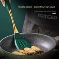 thumbnail image 3 of 8-Piece White Kitchen Utensil Set with Gold Handles, Stainless Steel Cooking Tools, Includes Spatulas, Ladle, Spoons for Nonstick Cookware (Gold and White), 3 of 9