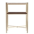 thumbnail image 4 of SEI Furniture Ardmillan Faux Marble Top End Table in White and Tobacco, 4 of 6