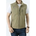 thumbnail image 4 of Mens Fishing Vest Summer Outdoor Work Vest Utility Safari Travel Lightweight Sleeveless Jackets with Pockets, 4 of 6