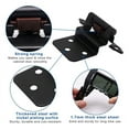 thumbnail image 6 of Cabinet Hinges, 8 Pack 3/8Inch Inset Black Door Hinges, Flush Face Mount Self Closing y11571, 6 of 6