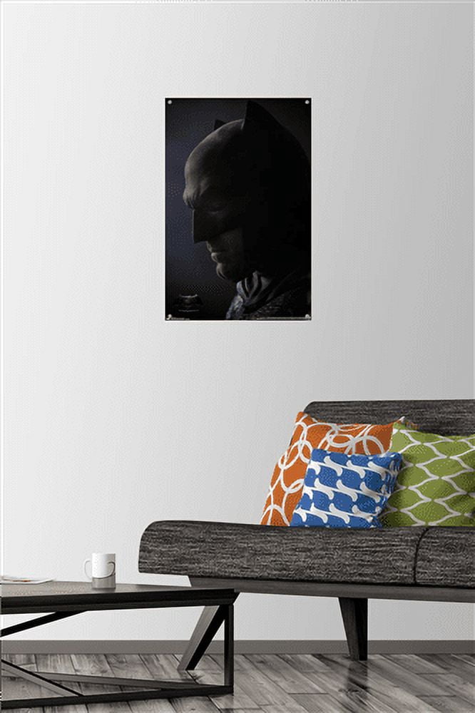 DC Comics Movie - Batman v Superman - Cowl Wall Poster with Push Pins, 14.725" x 22.375"