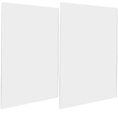 ELAYARD 2Pcs Portable Self-Adhesive Acrylic Mirror Silver for