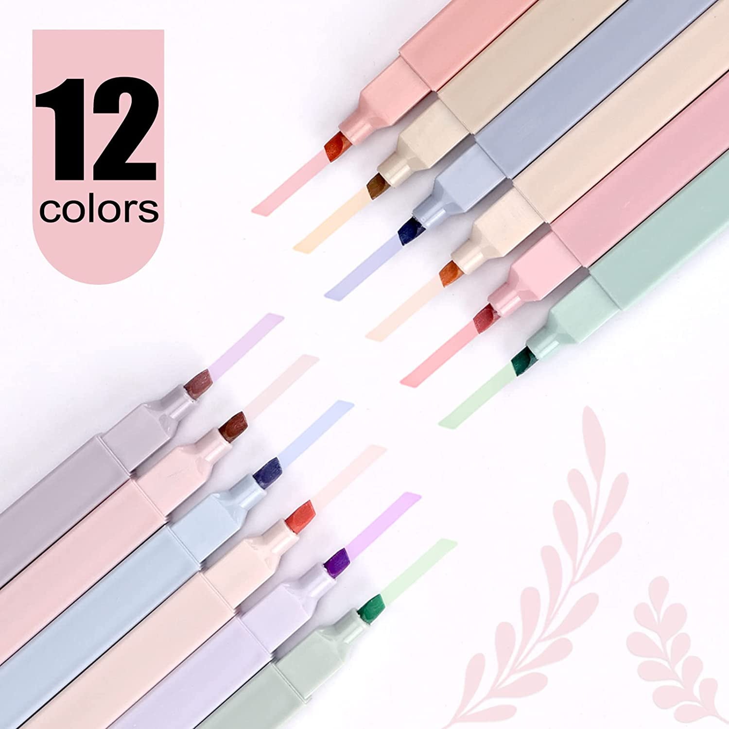  VILLCASE 6pcs Highlighter Colorful Marker Pen Diy Scrapbook  Markers Note Marking Pens Aesthetic Colored Pens Marker Pens Bible Bookmark  Highlight Book Markers Plastic Notes Unique Student : Office Products