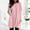 Pink, variant on Hauaitttt Women Autumn and Winter Casual Fashion Round Neck Long Sleeve Long T Shirt Top Pocket Puff Sleeve Print Top Long Sleeve Shirts Tall Womens Summer T Shirts Women Shirt Pack of Shirts for