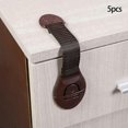 thumbnail image 4 of 5 Pcs Fabric Drawer Safety Lock Child Cabinet Lock Child Safety Straps Safety Cabinet Locks, 4 of 5
