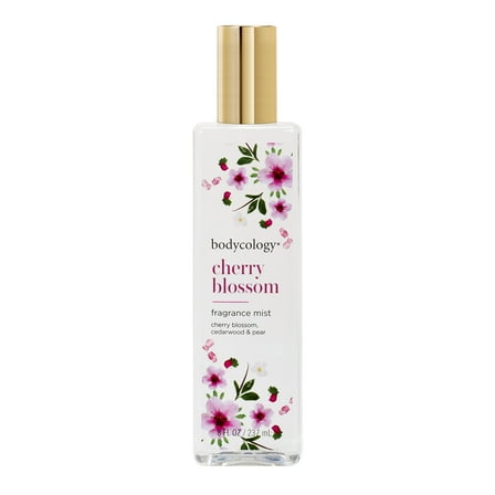 Bodycology Cherry Blossom Cedarwood and Pear by Bodycology Fragrance Mist Spray 8 oz for Women