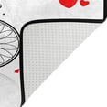 thumbnail image 5 of SKYSONIC Girl Red Heart Bike Non-Slip Area Rug, Valentine Day Floor Carpet Comfort Floor Mats Decor for Indoor Front Porch Living Room Bedroom Kitchen, 36"x24", 5 of 5