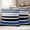Blue, variant on Navy Blue Black Stripe Outdoor Waterproof Pillow Covers, Modern Abstract Coarse Striped Decorative Square Throw Pillowcase Sofa Cushion Sham for Patio/Couch/Chair, 18"x18" 2 Pack