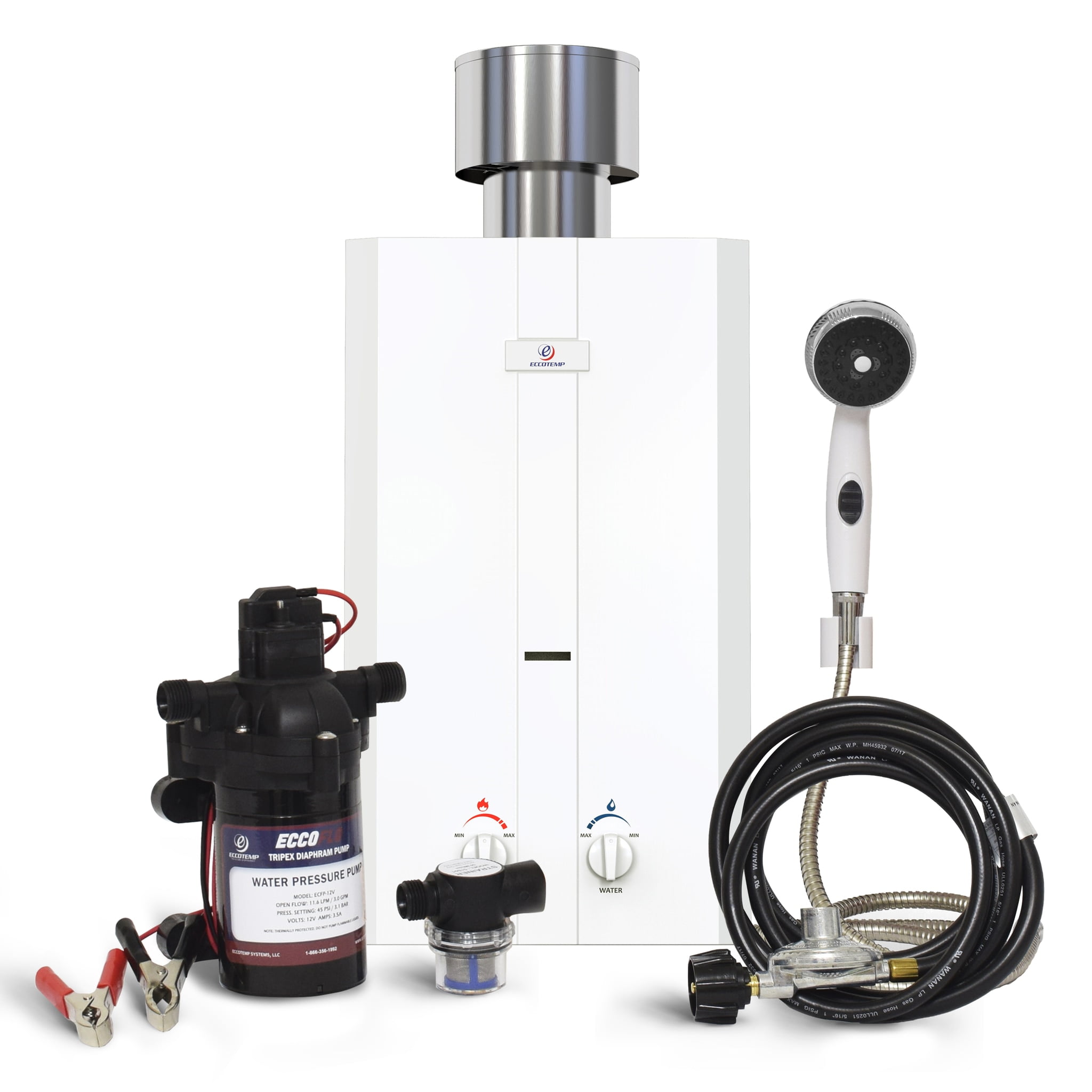 Eccotemp L10 Portable Outdoor Tankless Water Heater w ...