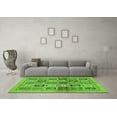 thumbnail image 3 of Ahgly Company Indoor Rectangle Abstract Green Modern Area Rugs, 7' x 10', 3 of 4