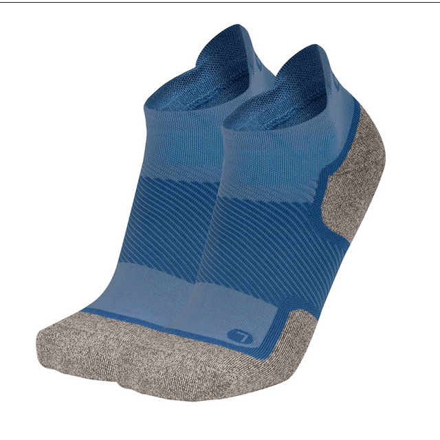 OS1st Unisex Wellness Performance No Show Socks Steel Blue - OS1-3854SB