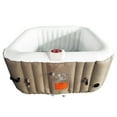 thumbnail image 4 of ALEKO Brown Square Inflatable 4 Person Hot Tub Spa with Cover, 4 of 13