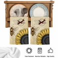 thumbnail image 5 of Farmhouse Sunflowers Kitchen Towels Set of 1, Vintage Bees Airplane Country Floral Absorbent Dish Towels for Kitchen, Microfiber Hand Towel, Quick Drying Tea Towel for Cleaning Decorative Dishcloths, 5 of 7