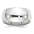 thumbnail image 2 of Auriga 14k White Gold 8mm Lightweight Men's Wedding Band Size- 4, 2 of 6