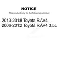 thumbnail image 2 of Transit Auto Front Hub Bearing Assembly Suspension Lower Control Arm with Ball Joint and Sway Bar Stabilizer Link Kit for Car Toyota RAV4 - Left Right Side (Driver Passenger) K7T-109932, 2 of 11