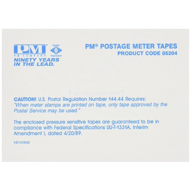 05204 Postage meter SelfAdhesive double Tape sheets for neopost/Pitney