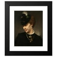thumbnail image 2 of Hugo Salmson 12x14 Black Modern Framed Museum Art Print Titled - A Parisian Lady, 2 of 5