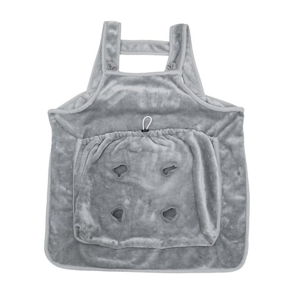 Delantal colgante para transporte de gatos, manta cálida con bolsillo lavable para mascotas, delantal transportador de lana suave para perros y gatos,