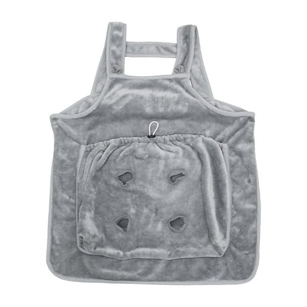Saco de dormir para gato, correa para gato, bolsillo, lavable, delantal transportador para gatos, delantal para abrazos, para viajes, interior, hogar