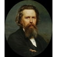 thumbnail image 3 of Wojciech Gerson 20x23 Black Modern Framed Museum Art Print Titled - Self-Portrait (1875), 3 of 5